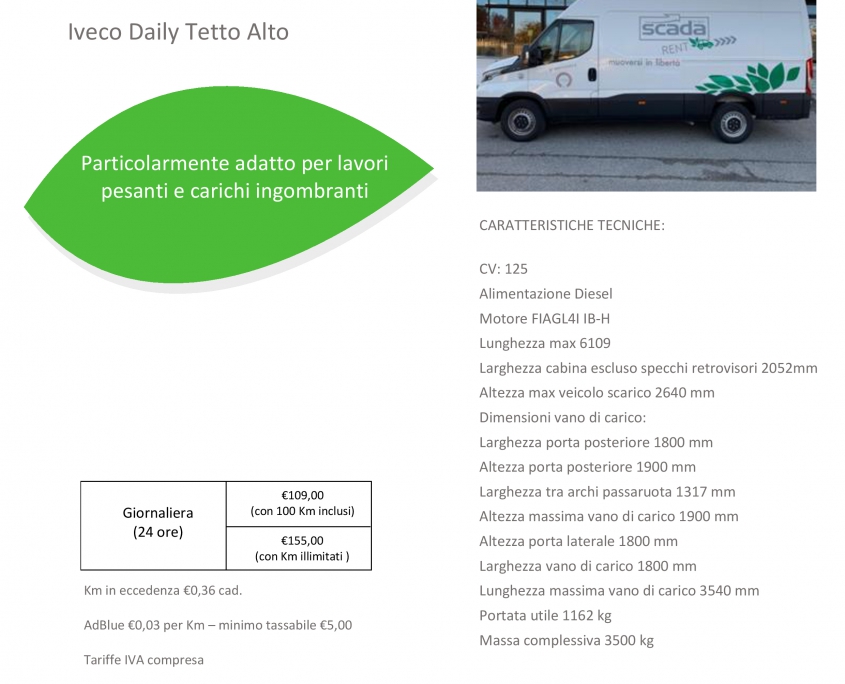 Iveco Daily Tetto Alto